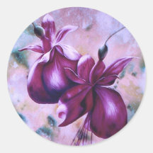 Fat Fuchsias Stickers