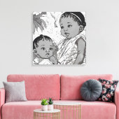 Fat Island-Baby Canvas Afdruk (Insitu (Woonkamer))