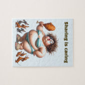 Fat Lady Chicken Legpuzzel (Horizontaal)