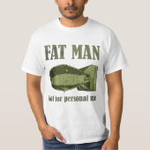 Fat Man Army Green T-shirt (Voorkant)