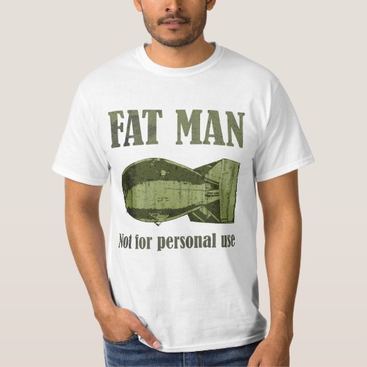 Fat Man Army Green T-shirt (Voorkant)