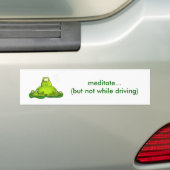 Fat meditatie kikker bumpersticker (Op auto)