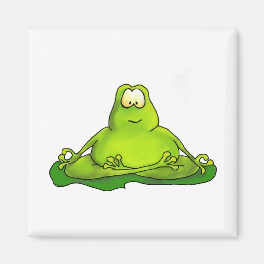 Fat meditatie kikker magneet (Voorkant)