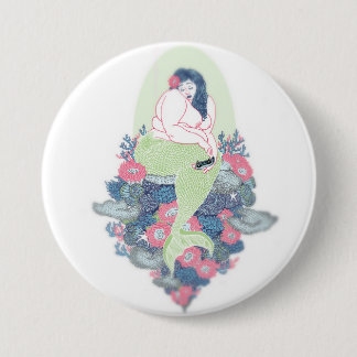 Fat Mermaid Botton Ronde Button 7,6 Cm