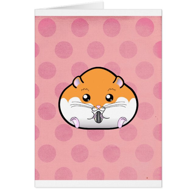 Fat Oranje White Syrian Hamster (Voorkant)