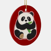 Fat Panda Keramisch Ornament (Rechts)