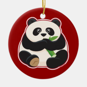 Fat Panda Keramisch Ornament