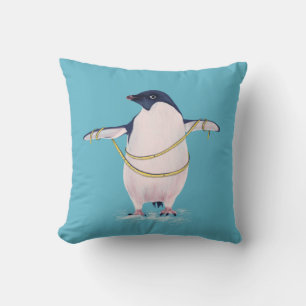 Fat Penguin in Diet Cute Funny Bird Kussen