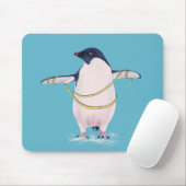 Fat Penguin in Diet Cute Funny Bird Muismat (Met muis)