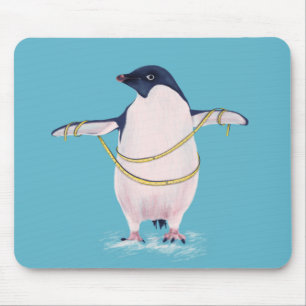 Fat Penguin in Diet Cute Funny Bird Muismat