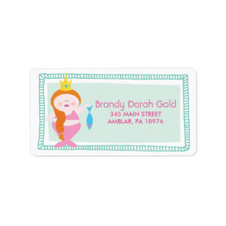 FAT PINK MERMAID Return Address Label