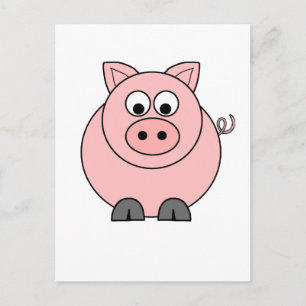 Fat Pink Pig Briefkaart