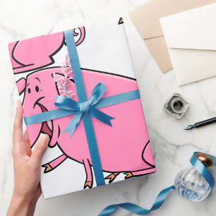 Fat Pink Pig Cadeaupapier