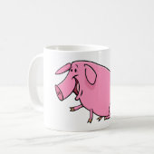 Fat Pink Pig Koffiemok (Voorkant links)