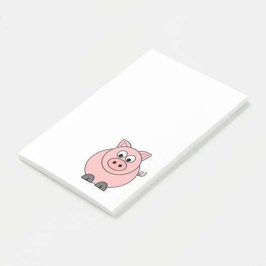 Fat Pink Pig Post-it® Notes (Schuin)