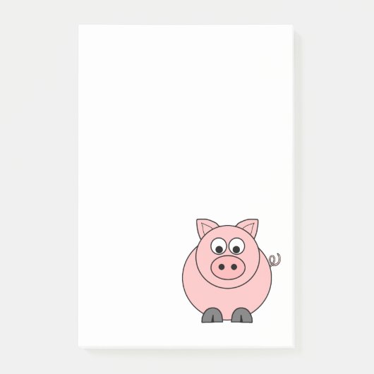 Fat Pink Pig Post-it® Notes (Voorkant)