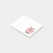 Fat Pink Pig Post-it® Notes (Schuin)