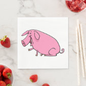Fat Pink Pig Servet (Insitu)