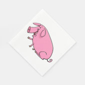 Fat Pink Pig Servet (Hoek)