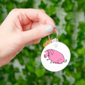 Fat Pink Pig Sleutelhanger