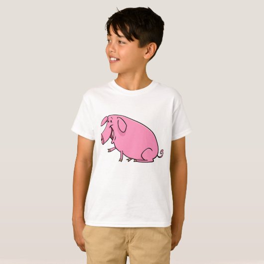 Fat Pink Pig T-shirt (Voorkant volledig)