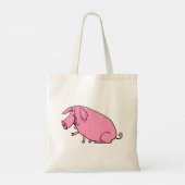 Fat Pink Pig Tote Bag (Achterkant)
