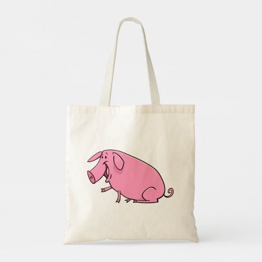 Fat Pink Pig Tote Bag (Achterkant)