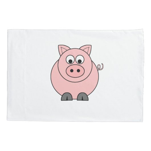 Fat Pink Piggy Kussensloop (Achterkant)