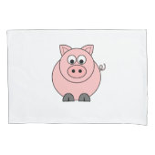 Fat Pink Piggy Kussensloop (Voorkant)