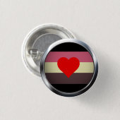 FAT PRIDE MEDALLION RONDE BUTTON 3,2 CM (Voorkant /achterkant)