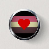 FAT PRIDE MEDALLION RONDE BUTTON 3,2 CM (Voorkant)