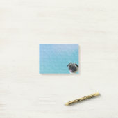 Fat Pug Portret Post-it® Notes (Op bureau)