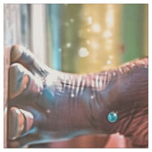 Fat Quarter Whimsical Hippos Bubbles Pink Blue Stof (Swatch)