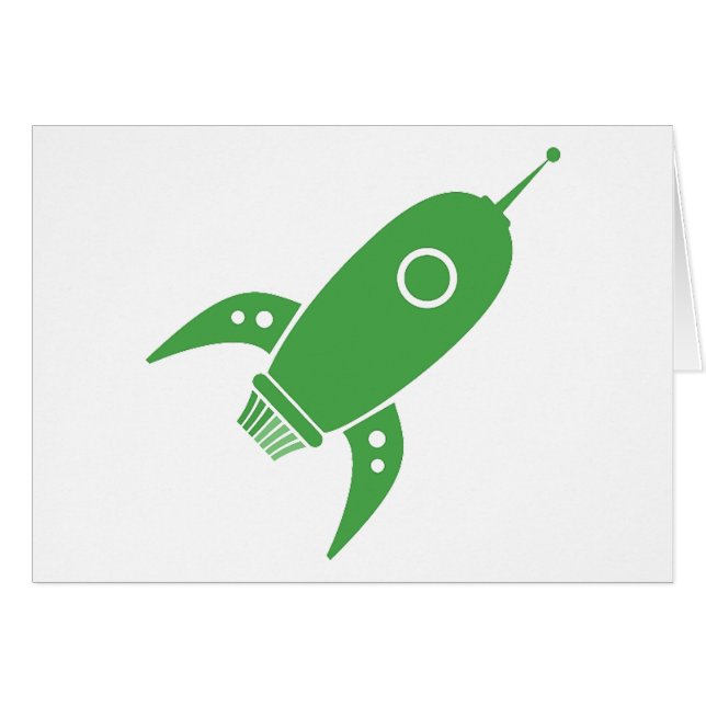 Fat Retro Rocket Shiket Green (Voorkant Horizontaal)
