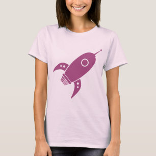 Fat Retro Rocket Shiket Pink T-shirt
