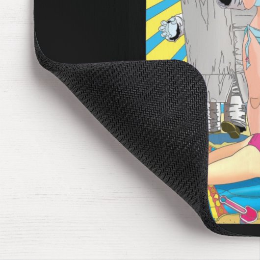 Fat Robot Bikini Party film poster muispad Muismat (Hoek)