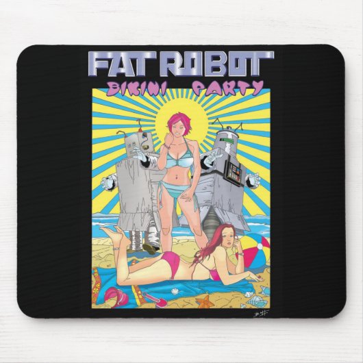 Fat Robot Bikini Party film poster muispad Muismat (Voorkant)