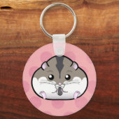 Fat Russian Dwarf Hamster Sleutelhanger (Voorkant)