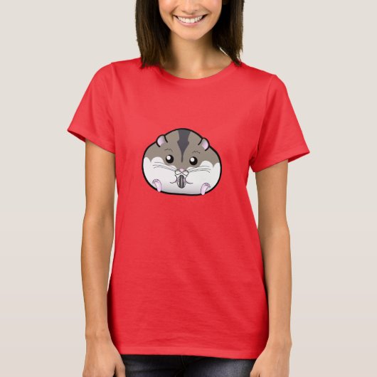 Fat Russian Dwarf Hamster T-shirt (Voorkant)