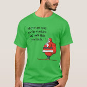 "Fat Santa" Ugly Kerstmis 3 T-shirt (Voorkant)