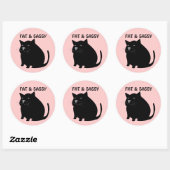 Fat & Sassy Cat Stickers (Vel)