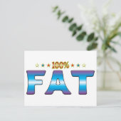 Fat Star-Label v2 Briefkaart (Staand voorkant)