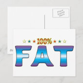 Fat Star-Label v2 Briefkaart (Voorkant / Achterkant)