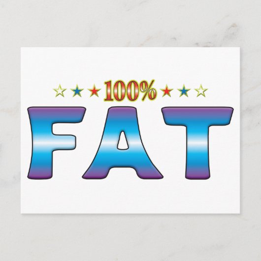 Fat Star-Label v2 Briefkaart (Voorkant)