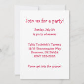 Fat Stuck Santa Funny kerstdanserende Cartoon Kaart (Achterkant)