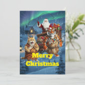 Fat Tiger the Ginger Cat’s Holiday Trouble – Cat R Kaart (Staand voorkant)