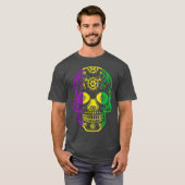 Fat Tuesday  Mardi Gras Skull T-shirt (Voorkant volledig)