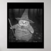 Fat Wizard Cat Fat Kitten Wizard Funny Cat Meme Br Poster (Voorkant)