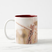 fataal voor karakter tweekleurige koffiemok (Links)