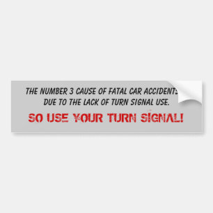 Fatal Draai Signaal Bumpersticker